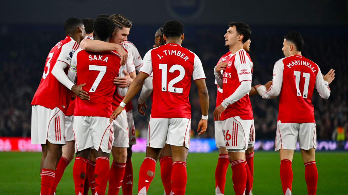 世界杯高清赛事-各项赛事10场不败！阿森纳1-0布莱顿甩开曼城7分 萨卡一剑封喉